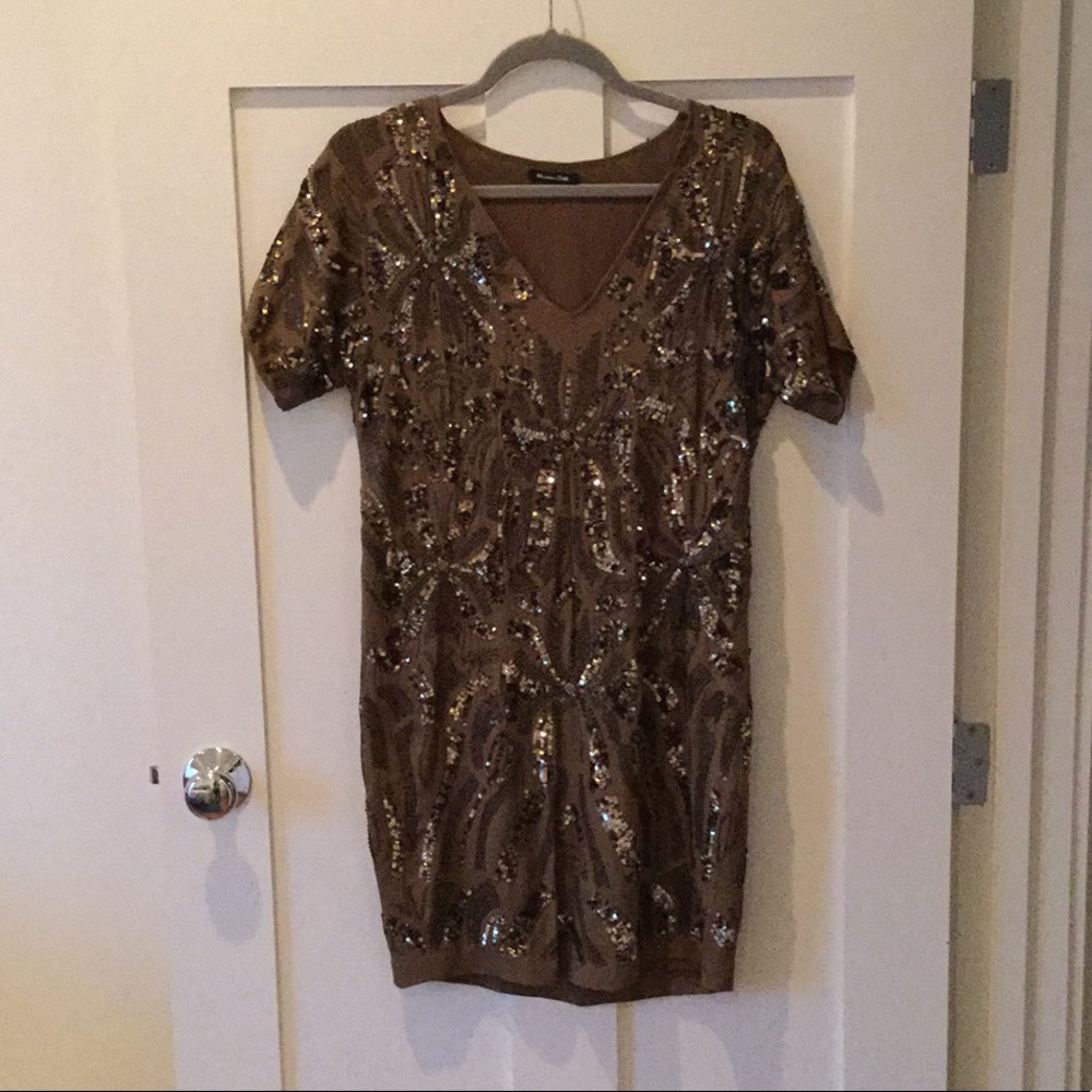 Massimo Dutti Sequin Dress